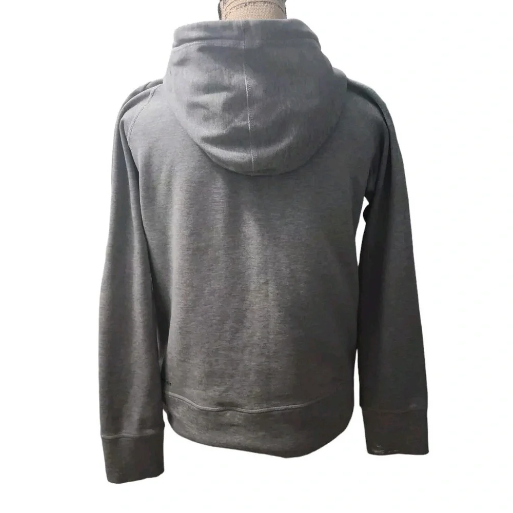 Nike Therma Fit Hoodie Women's Large Gray Just Do It Kangaroo Pouch **Minor Flaw